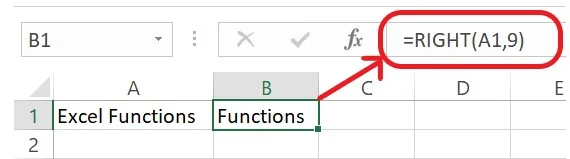 Excel-RIGHT-Function-Example-1 Excel RIGHT Function Example 1