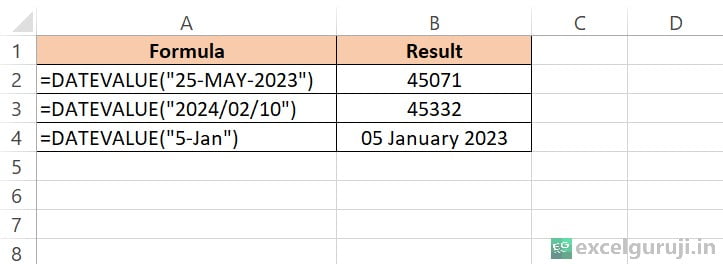 Excel-DATEVALUE-Function-Example