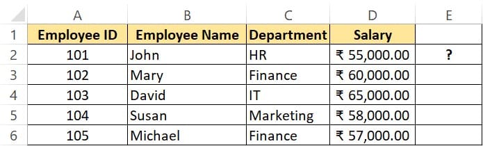 Excel Online Test 4 Q2