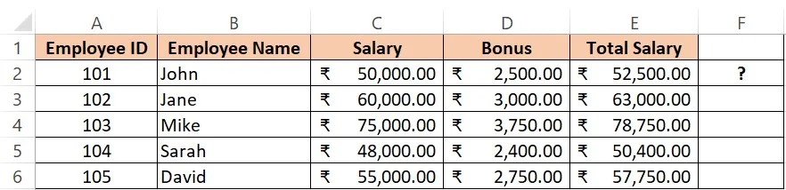 Excel Online Test 4 Q9
