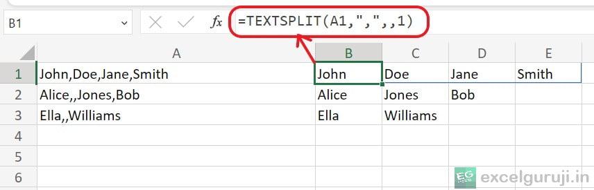 Excel-TEXTSPLIT-Function-Example-6