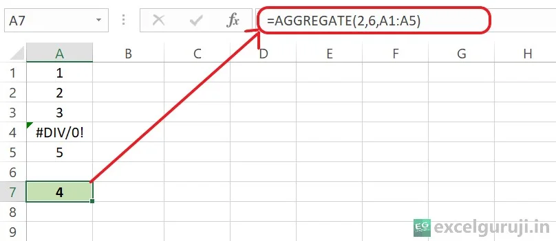 Excel-AGGREGATE-Function-Example-2 Excel AGGREGATE Function Example 2
