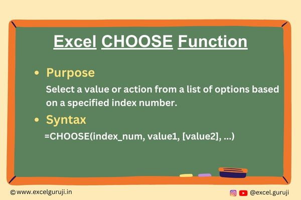 Excel-CHOOSE-Function