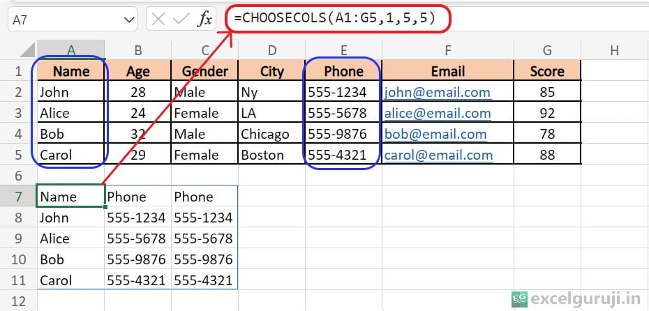 Excel-CHOOSECOLS-Function-Example-12