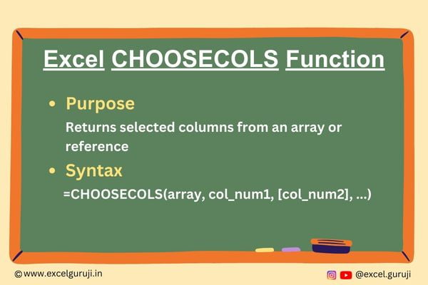 Excel-CHOOSECOLS-Function