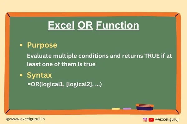 Excel-OR-Function Excel OR Function