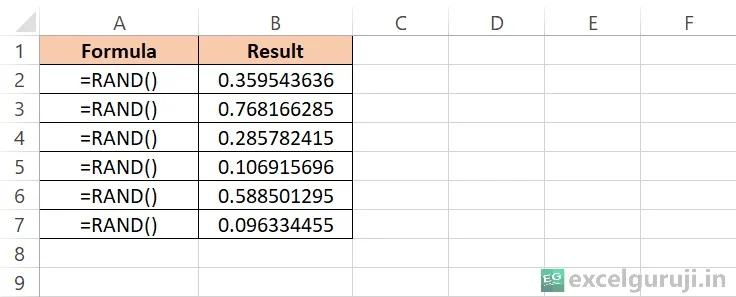 Excel-RAND-Function-Example