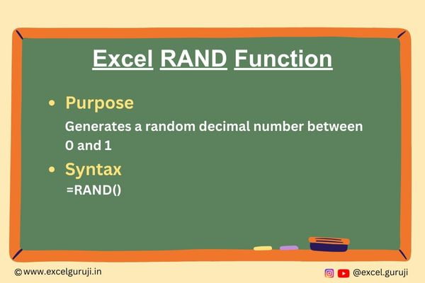 Excel-RAND-Function