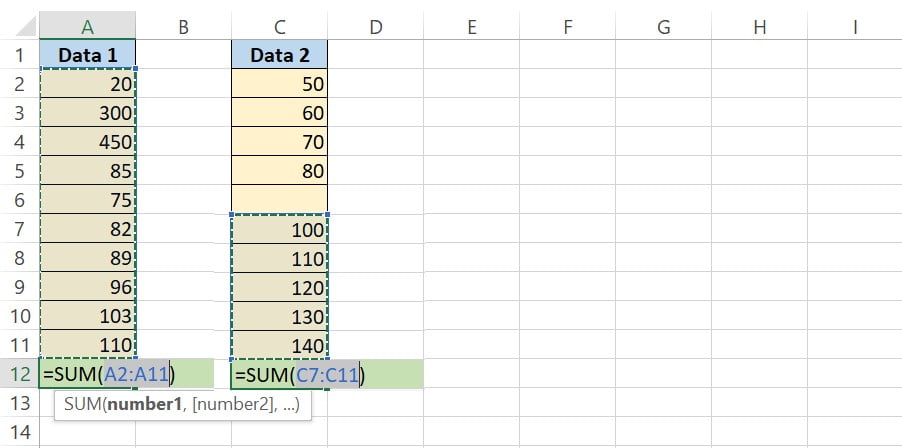 Excel-SUM-Function-Example-5