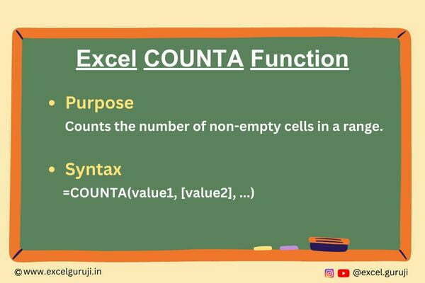 Excel-COUNTA-Function