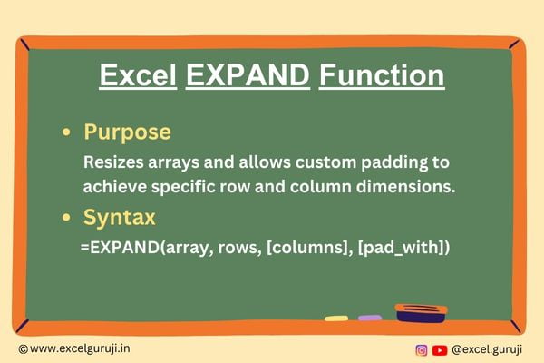 Excel EXPAND Function