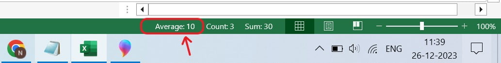Excel-AVERAGE-Function-Example-3