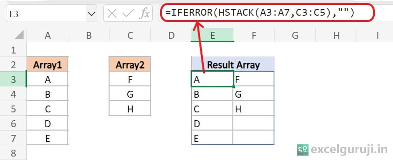 Excel-HSTACK-Function-Example-4