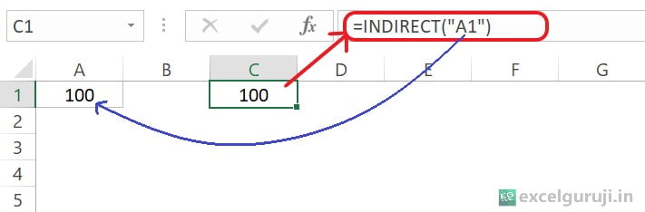 Excel-INDIRECT-Function-Example-1