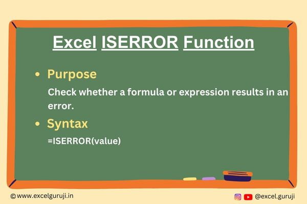 Excel-ISERROR-Function