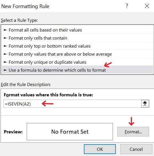 Excel-ISEVEN-Function-Example-5