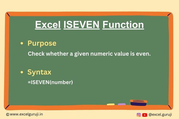 Excel-ISEVEN-Function