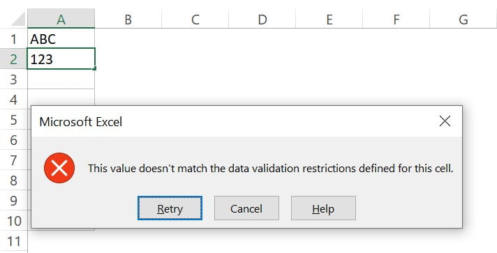 Excel ISTEXT Function Example 8