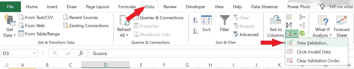 Excel OFFSET Function Example 9