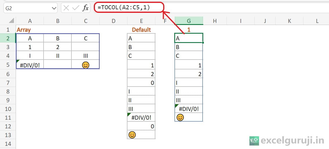 Excel-TOCOL-Function-Example-2