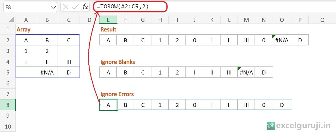 Excel-TOROW-Function-Example-3