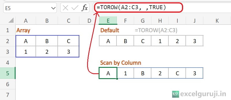 Excel-TOROW-Function-Example-5