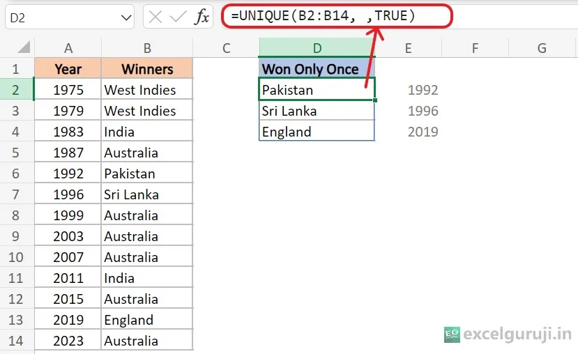 Excel-UNIQUE-Function-Example-3 Excel-UNIQUE-Function-Example-3