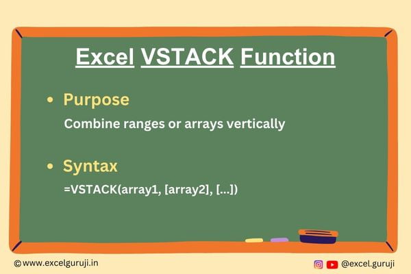 Excel VSTACK Function