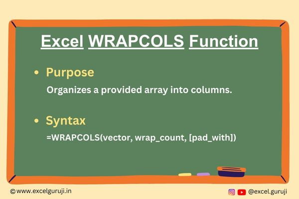 Excel-WRAPCOLS-Function