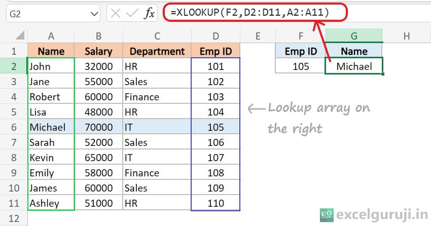 Excel-XLOOKUP-Function-Example-2