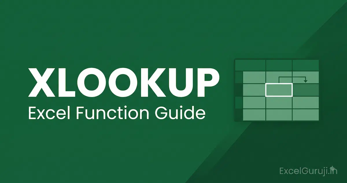 Excel XLOOKUP function guide - lookup value across a table using XLOOKUP formula