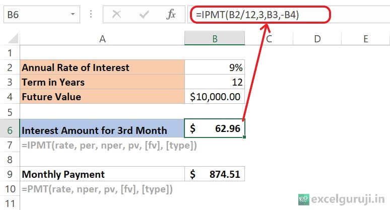 Excel-IPMT-Function-Example-1