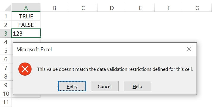 Excel ISLOGICAL Function Example 6