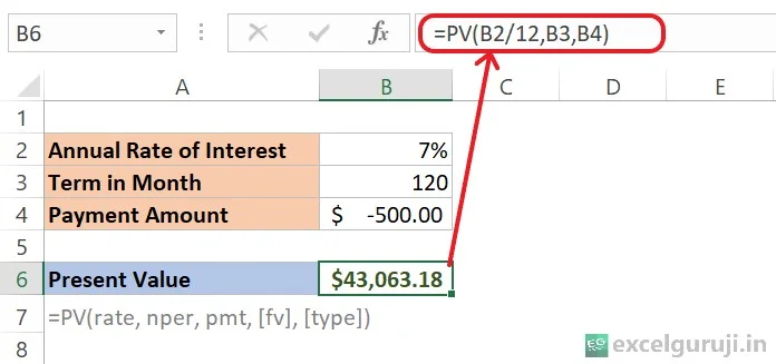 Excel-PV-Function-Example-1 Excel-PV-Function-Example-1