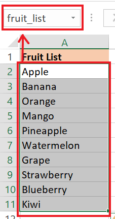 How to Create a Drop Down List in Excel From Another Workbook 1