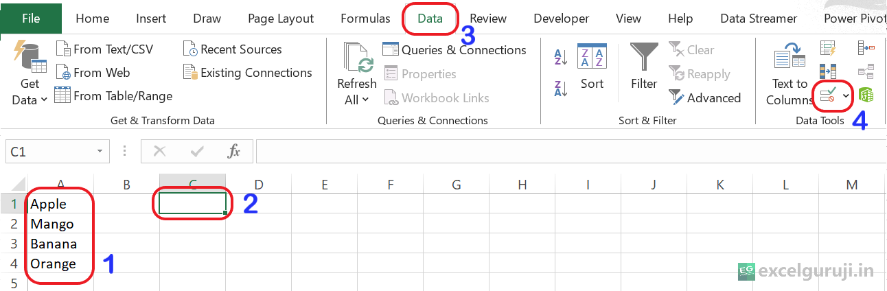 How to Create a Drop Down List in Excel Select Range 1