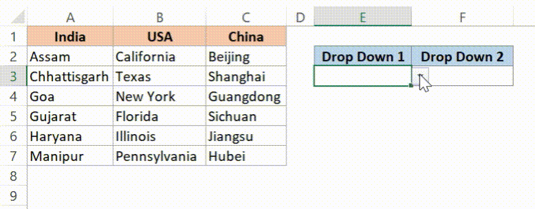 How to Create a Drop Down List in Excel Dependable 1